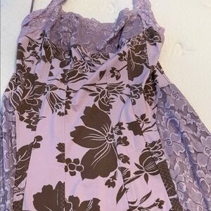 Free People lavender Floral Lace Slip Dress - Women Intimates